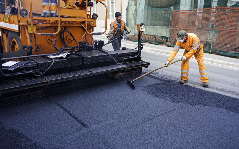 Paving Equipment in Action
