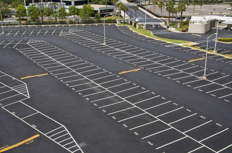 Striped Parking Spaces